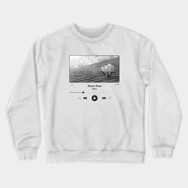 DESERT LOVE MUSIC ILLUSTRATIONS Crewneck Sweatshirt by Horoscope Station